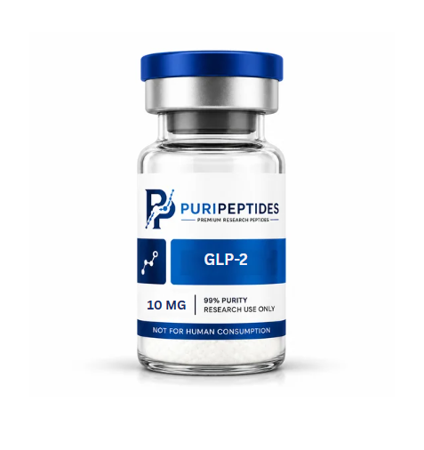 Pure Bio Labs Tesamorelin GLP-2 peptide vial 10mg high-purity peptide
